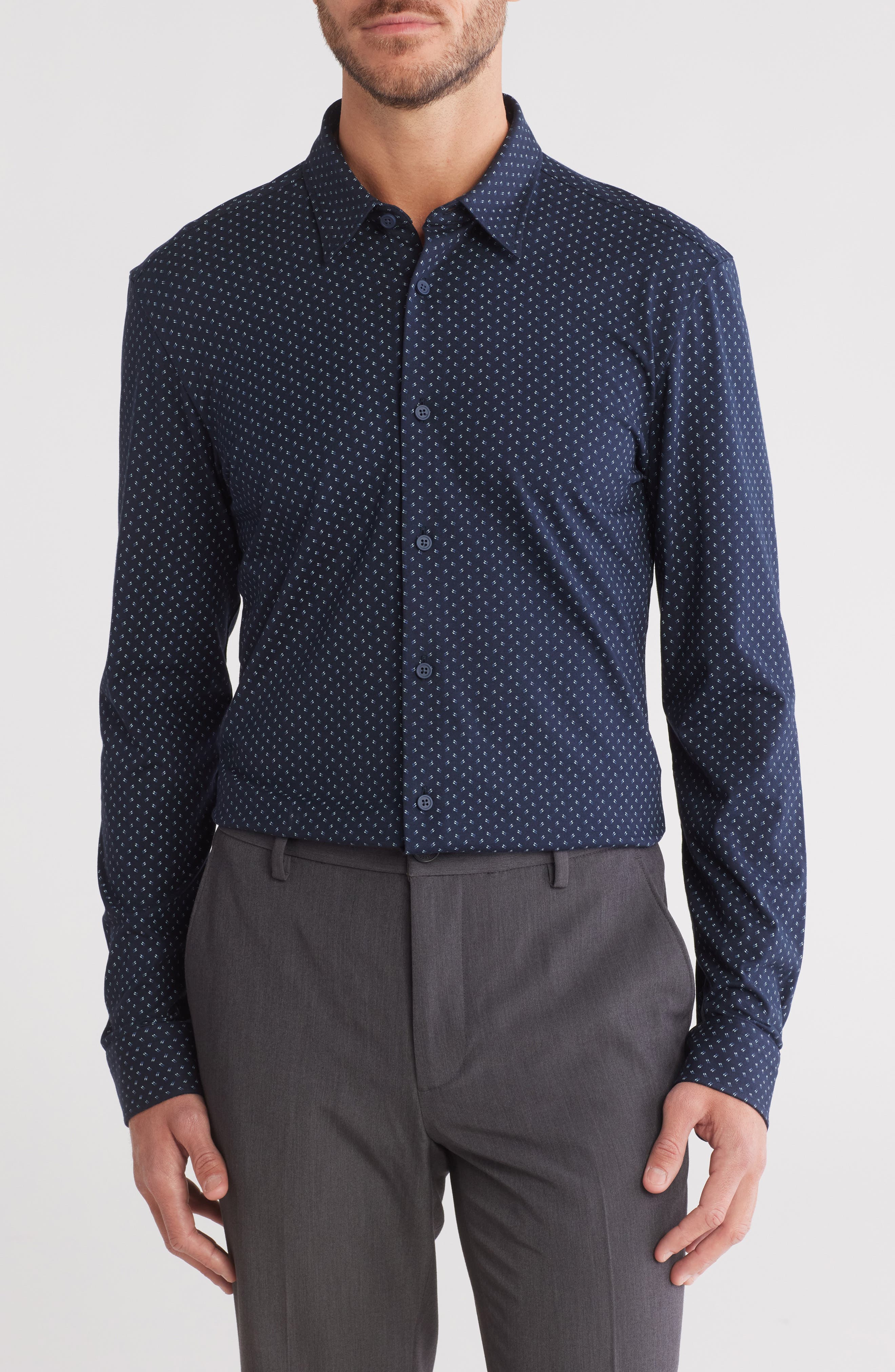 BOSS Roan Kent Long Sleeve Button-Up Shirt