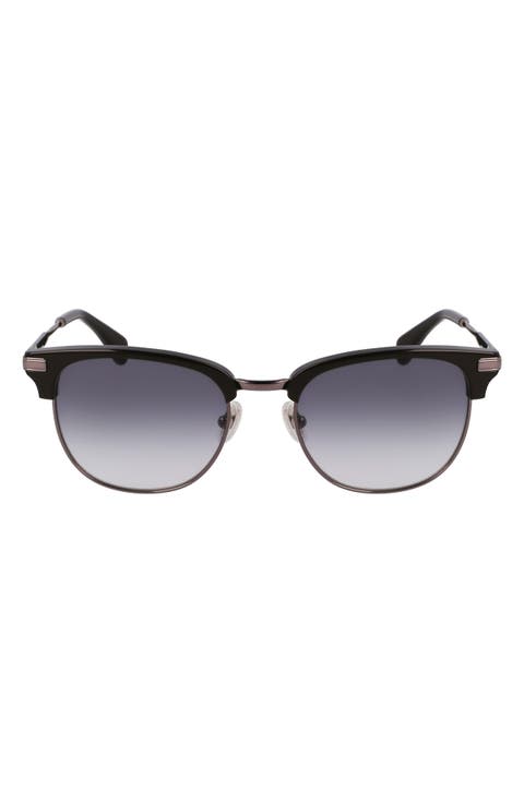 Linden 52mm Gradient Modified Rectangular Sunglasses