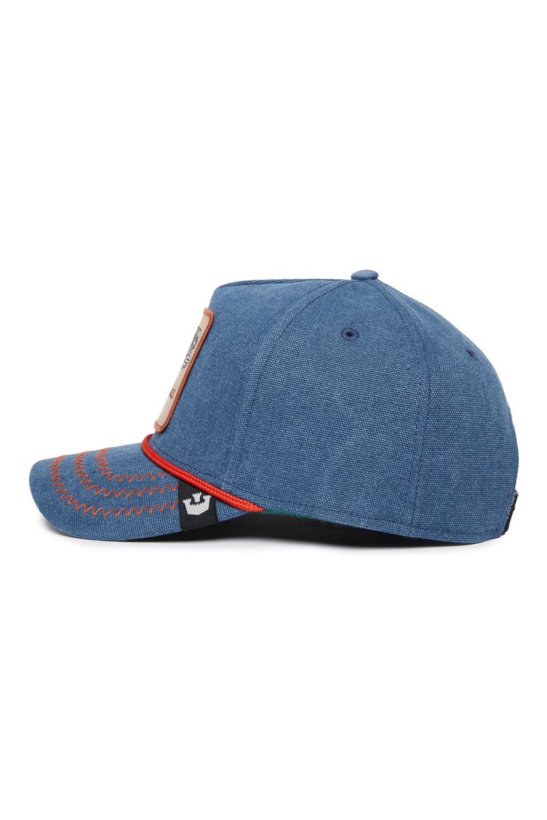 Bass Embroidered Patch Baseball Cap, Alternate, color, DENIM
