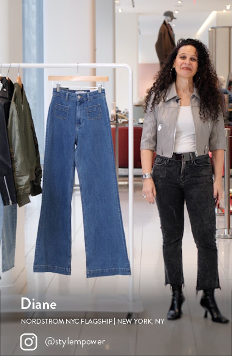 Women's High Waist Wide Leg Jeans, sales video thumbnail