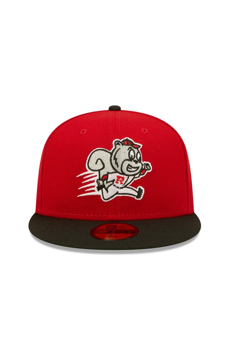 New Era Men's New Era Red Richmond Flying Squirrels Theme Night 59FIFTY Fitted Hat, Alternate, color, Red