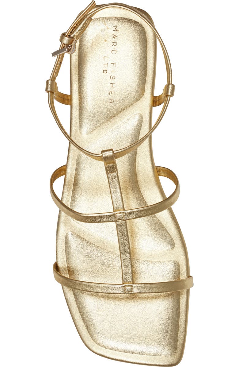 Marc Fisher LTD Marris Sandal, Alternate, color, Metallic Gold