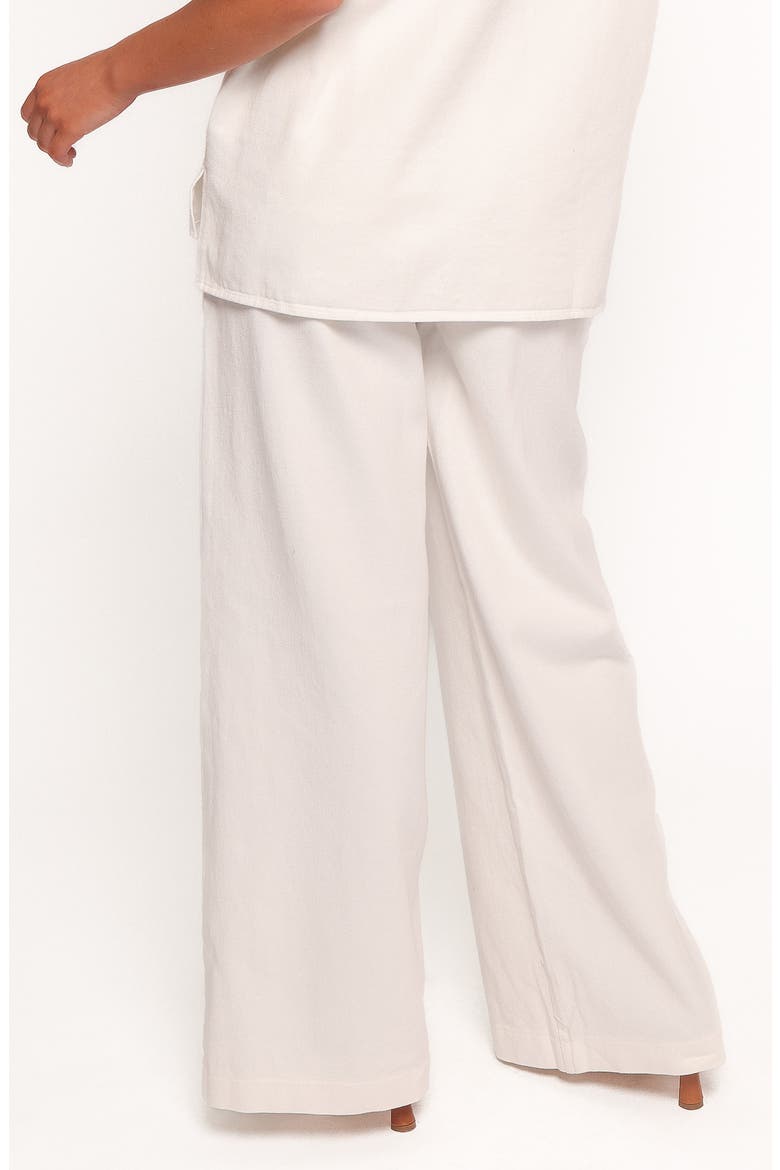 Odelia Drawstring Denim Pants, Alternate, color, OFF WHITE