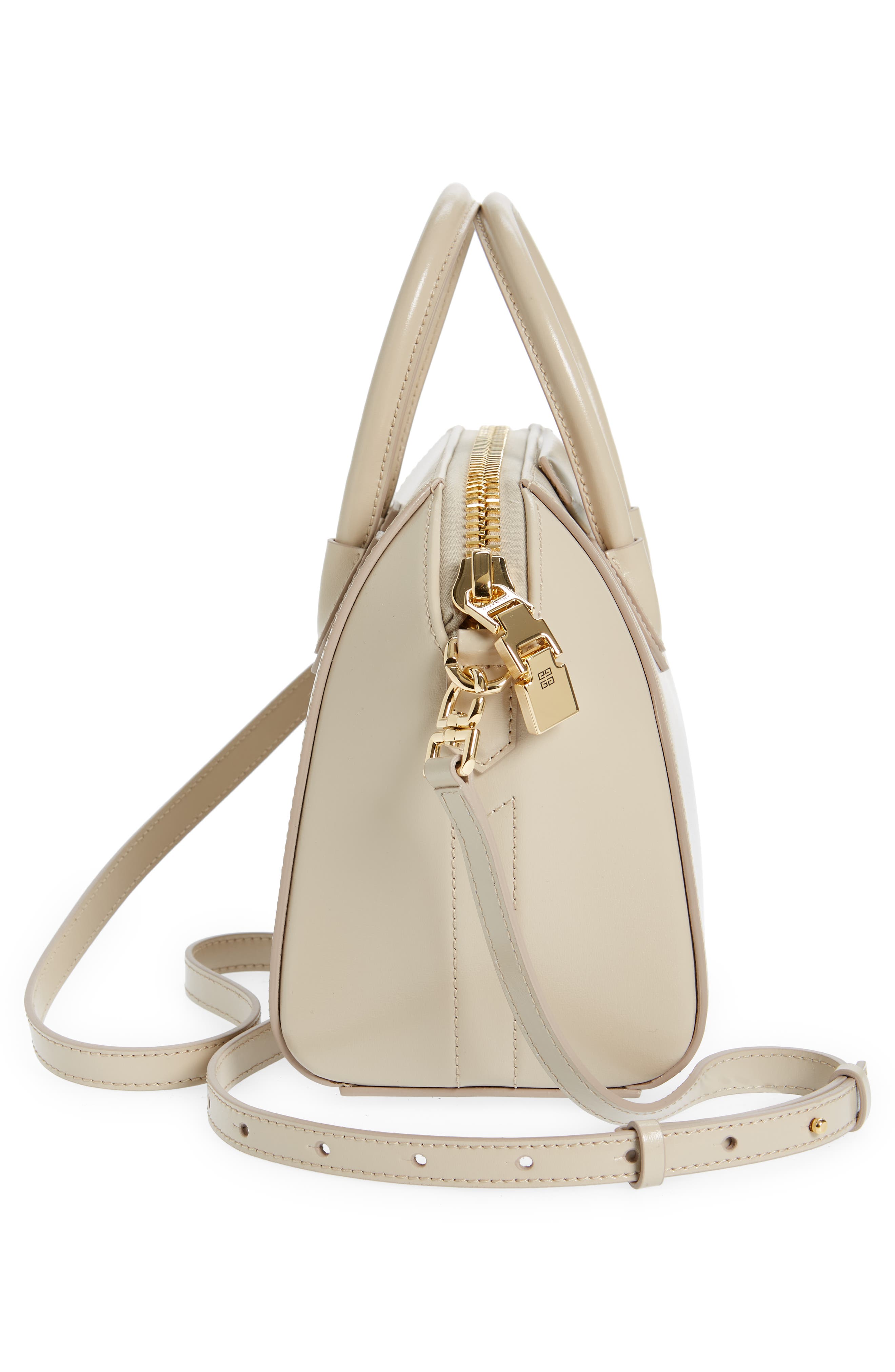 Givenchy Mini Antigona Leather Satchel, Alternate, color, 