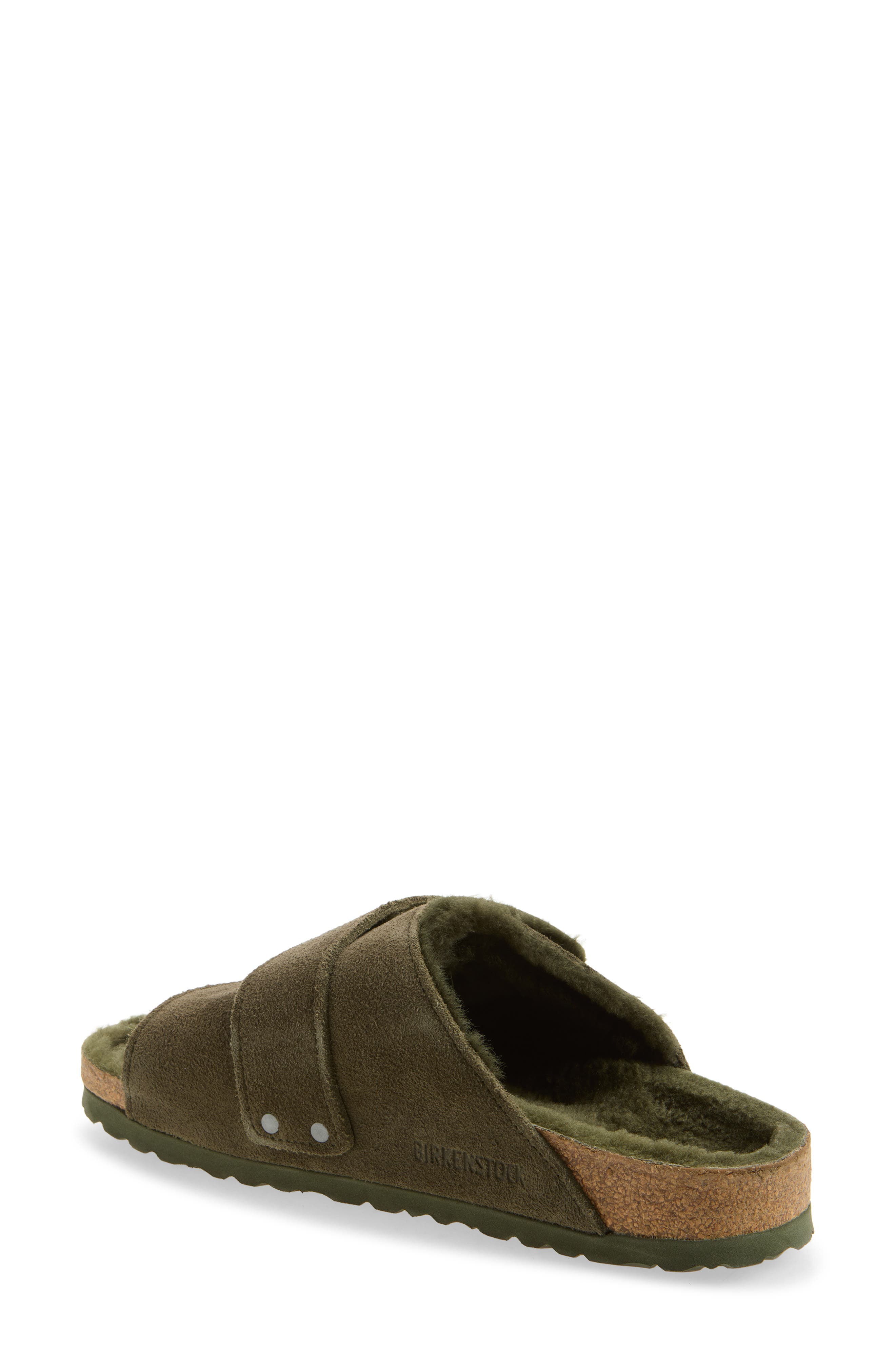 Kyoto Genuine Shearling Sandal - Discontinued, Alternate, color, THYME/ THYME