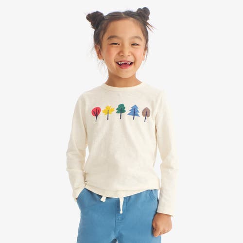 Primary Kids Long Sleeve Foliage Tee In Brown