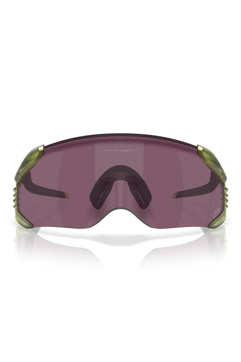 Gender Inclusive Velo Kato 52mm Rectangle Shield Sunglasses, Main, color, MATTE TRANSPARENT FERN / PRIZM