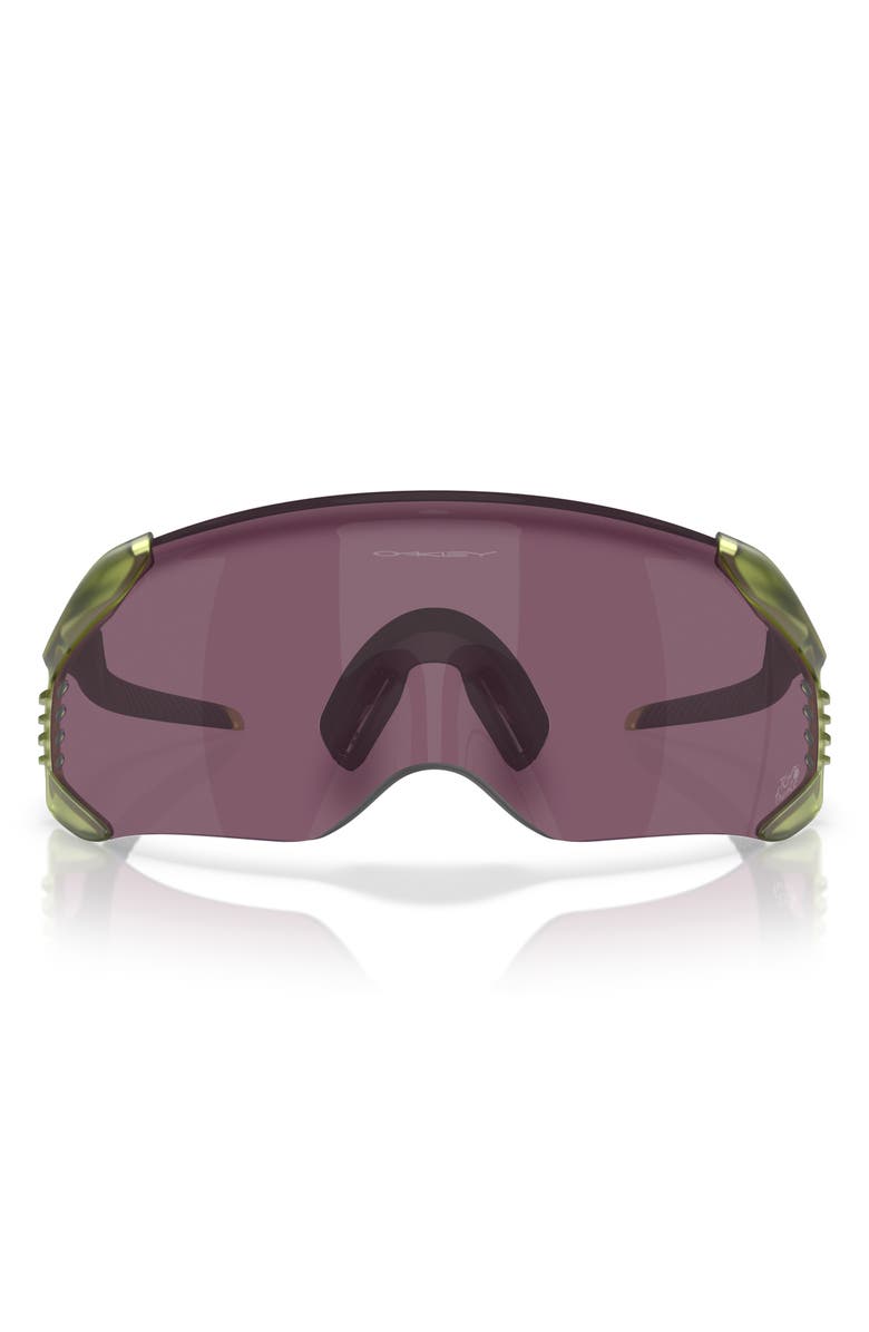Oakley Gender Inclusive Velo Kato 52mm Rectangle Shield Sunglasses, Main, color, Matte Transparent Fern / Prizm