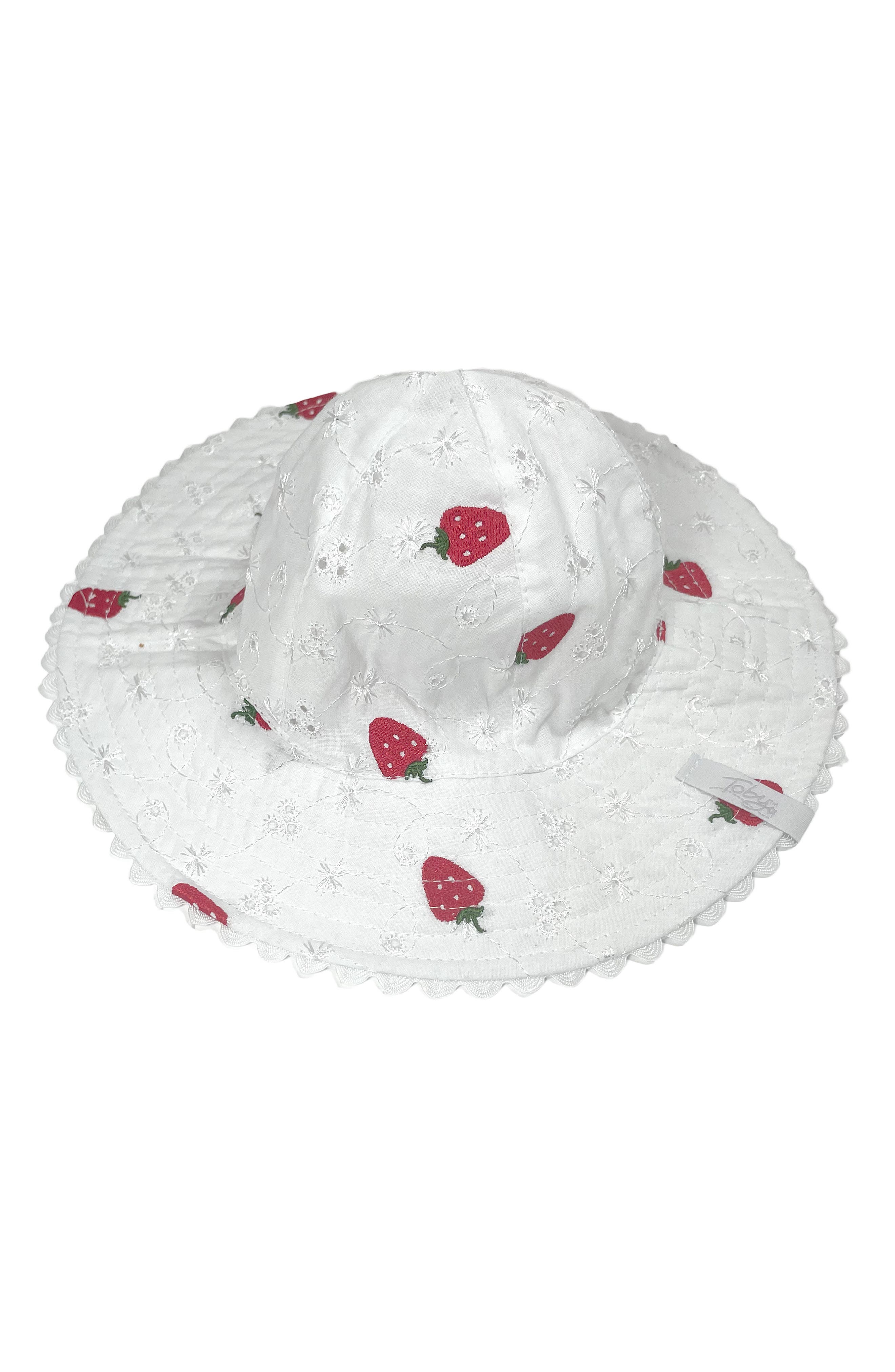 Toby Strawberry Embroidery Bucket Hat