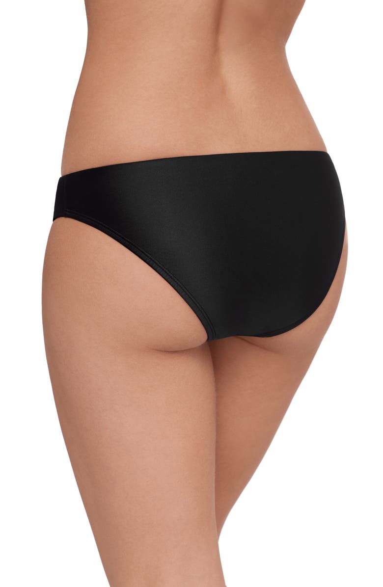 Steve Madden Hipster Bikini Bottoms, Alternate, color, Raven Black