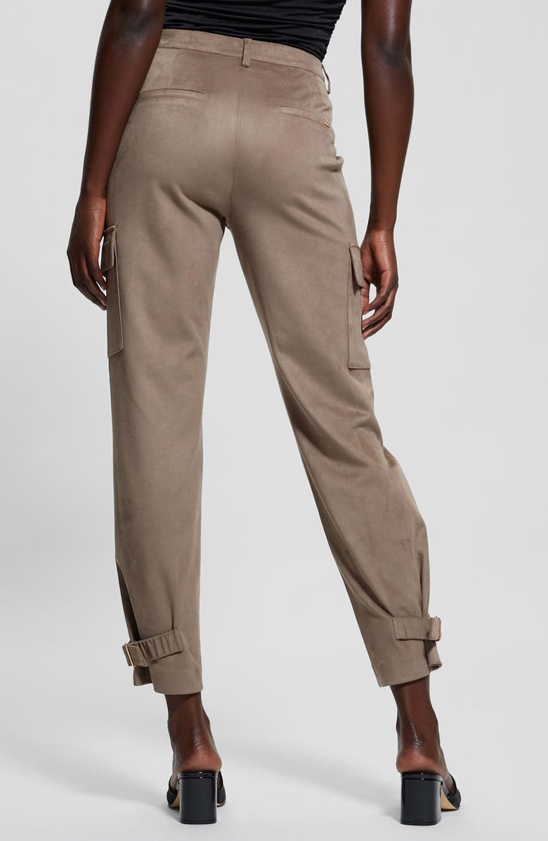GUESS New Marzia Faux Suede Cargo Pants, Alternate, color, 