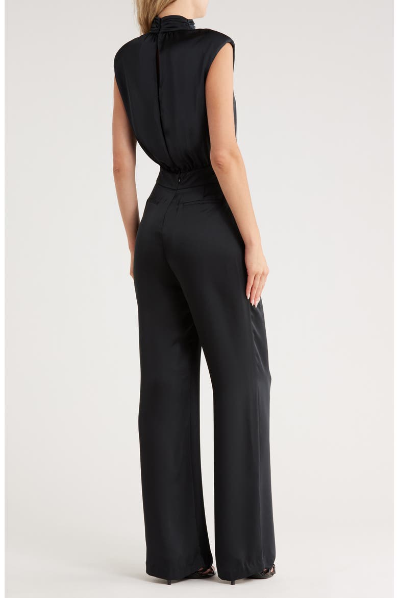 Fate Sleeveless Wide Leg Jumpsuit, Alternate, color, BLACK