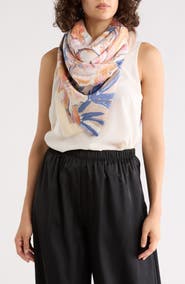 Vince Camuto Peony Square Scarf