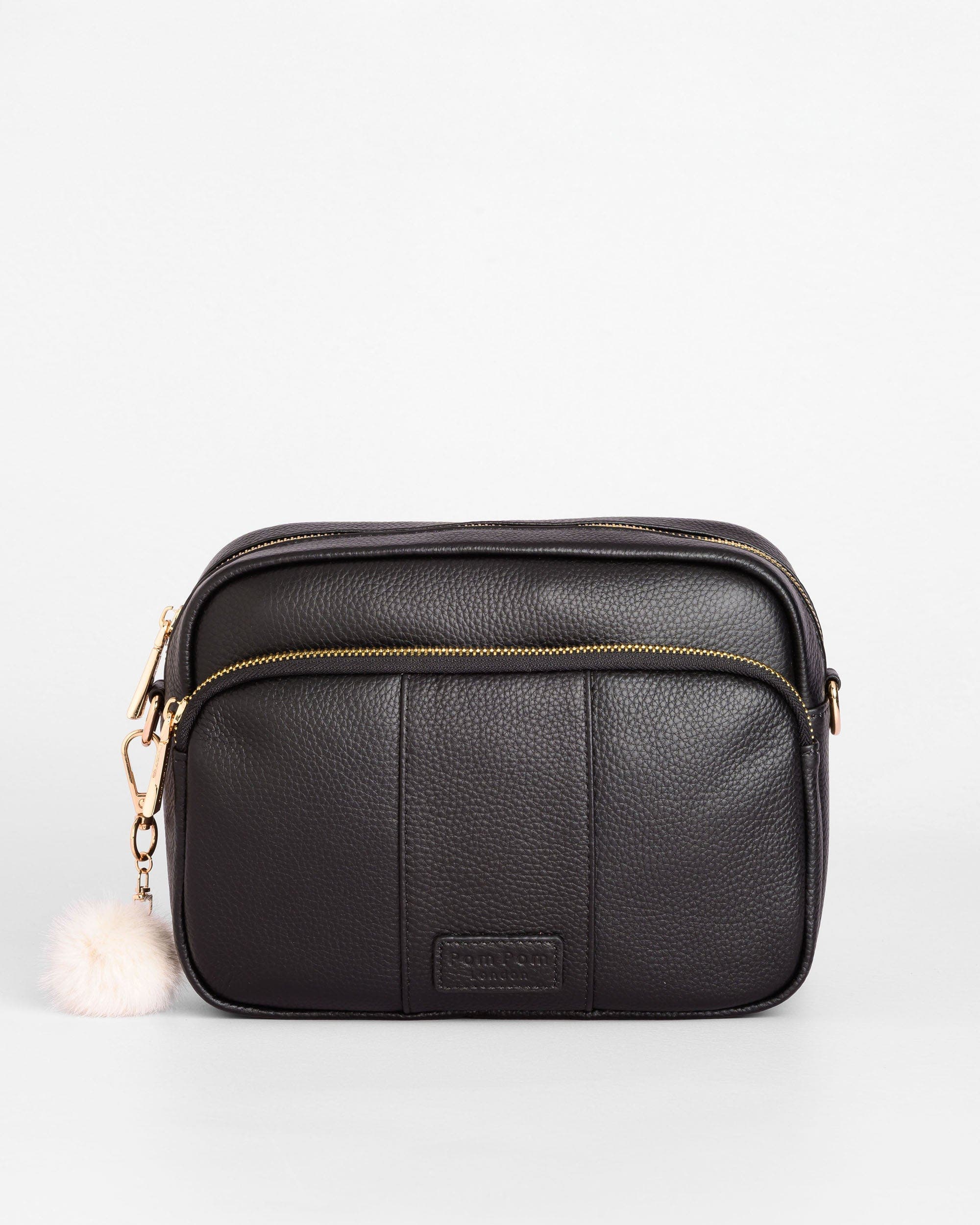 Pom Pom London Original Plus Crossbody Bag, Main, color, Black