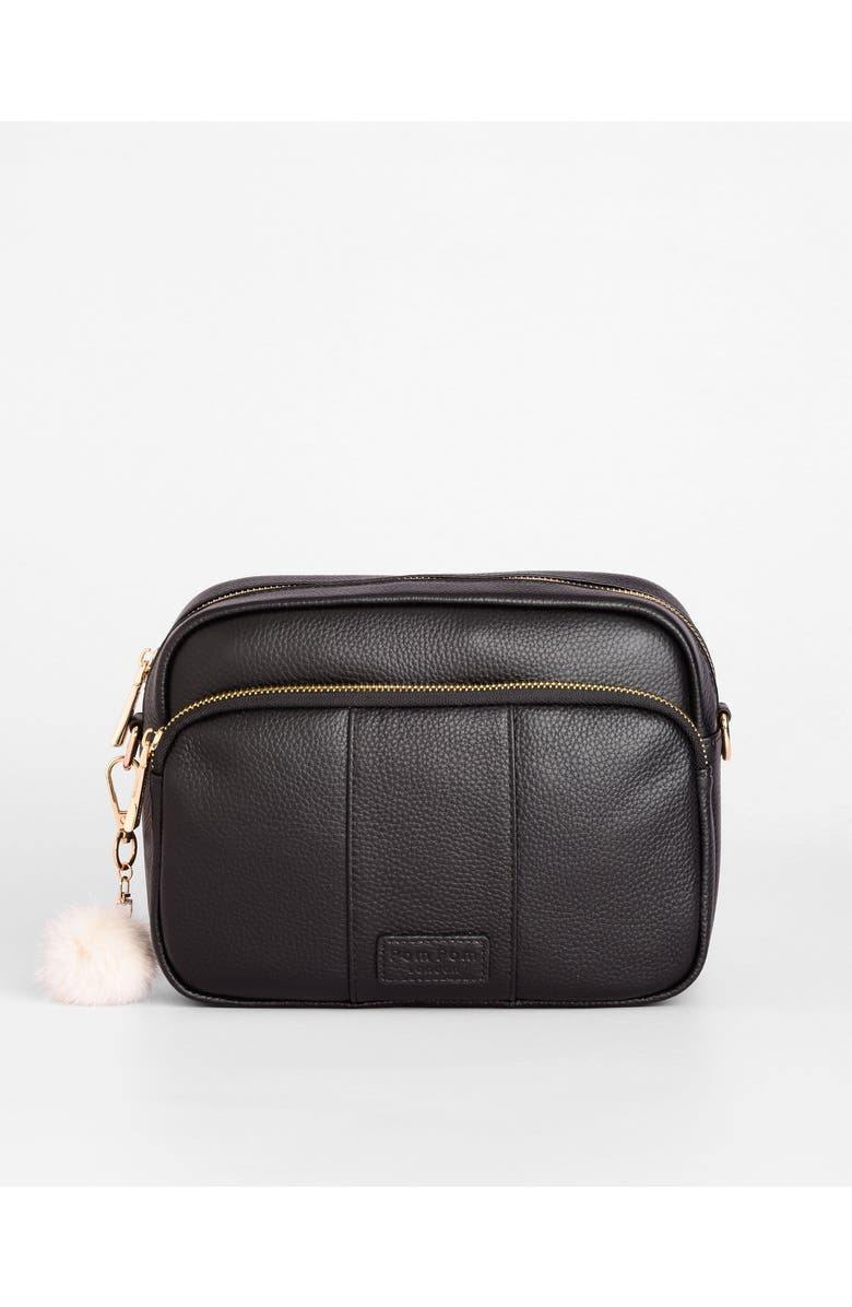 Pom Pom London Original Plus Crossbody Bag, Main, color, Black