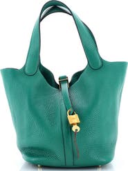 Pre-Owned Hermes Picotin Lock Bag Clemence MM
