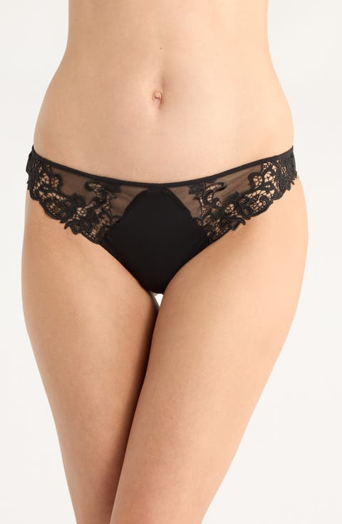 Saga Lace Trim Thong