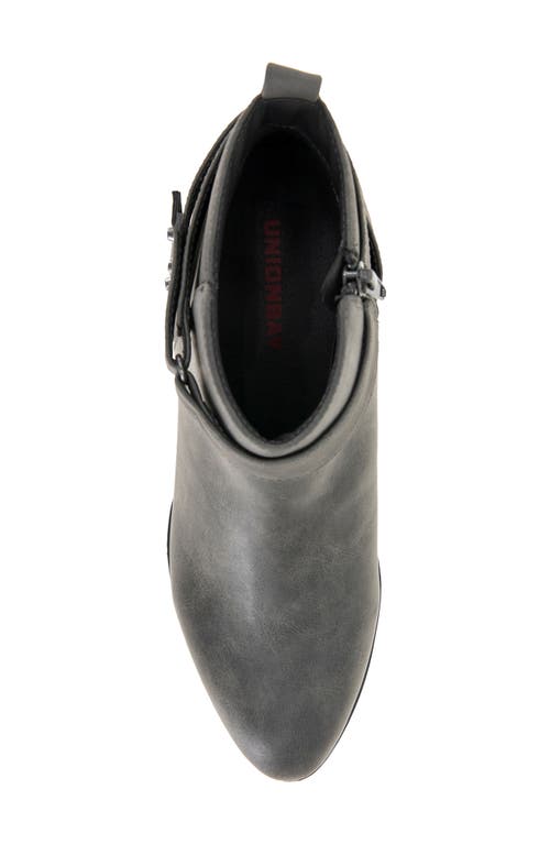 Unionbay Tilly Side Zip Bootie In Gray