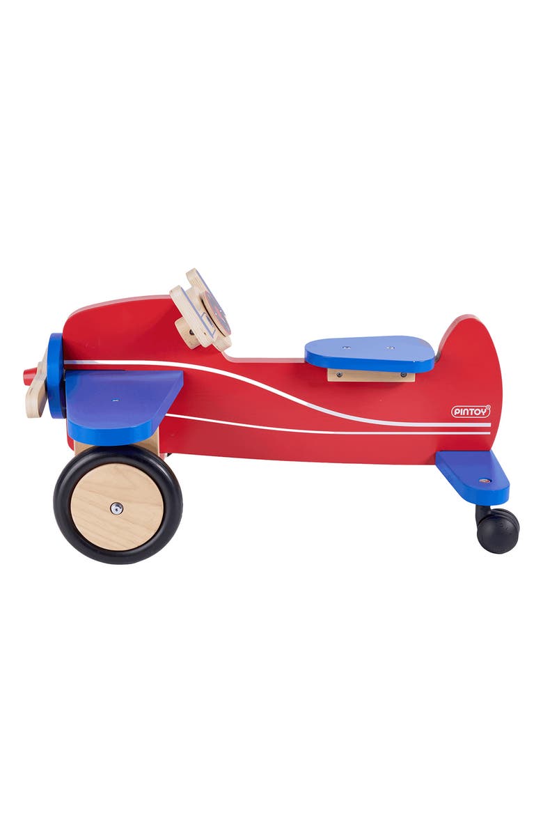 Pintoy Ride On Wood Airplane, Alternate, color, 