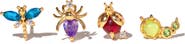 Girls Crew Bug Me Set of 4 Assorted Single Stud Earrings