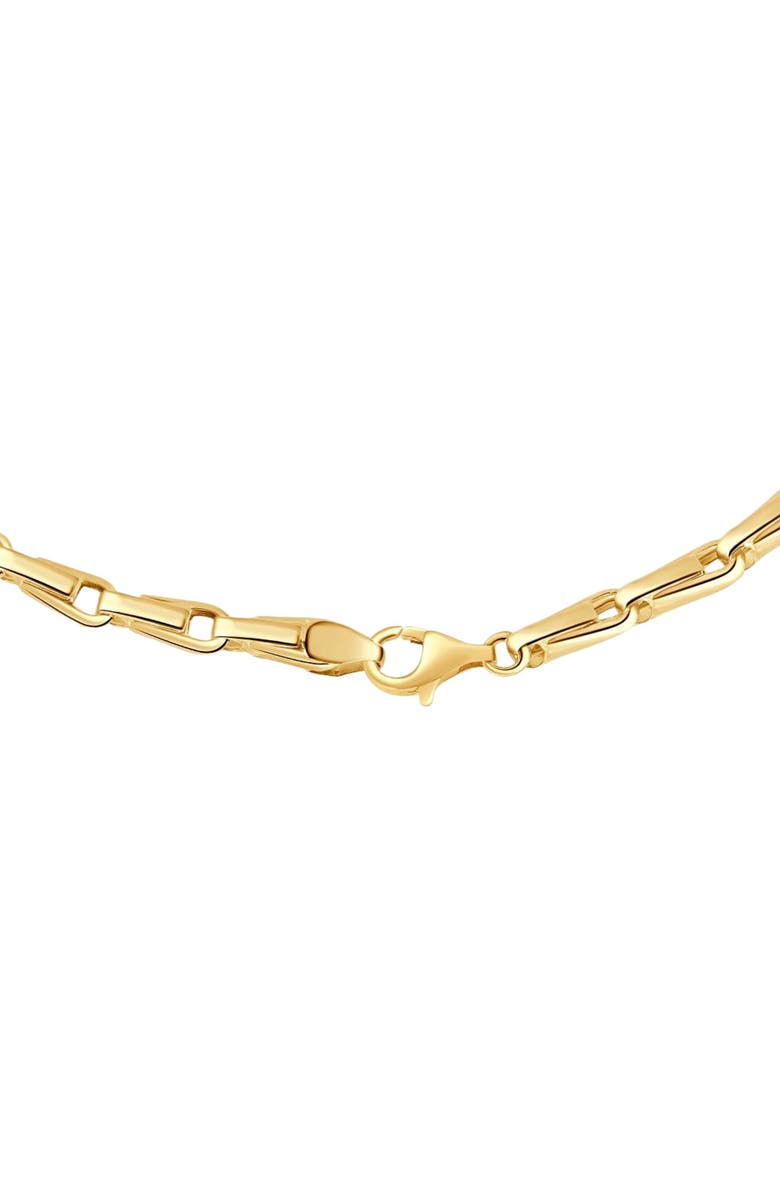 Bliss Diamond 14k Gold Women's 24" Chain Necklace 15 Grams 4.5mm Thick, Alternate, color, 14K Yellow Gold