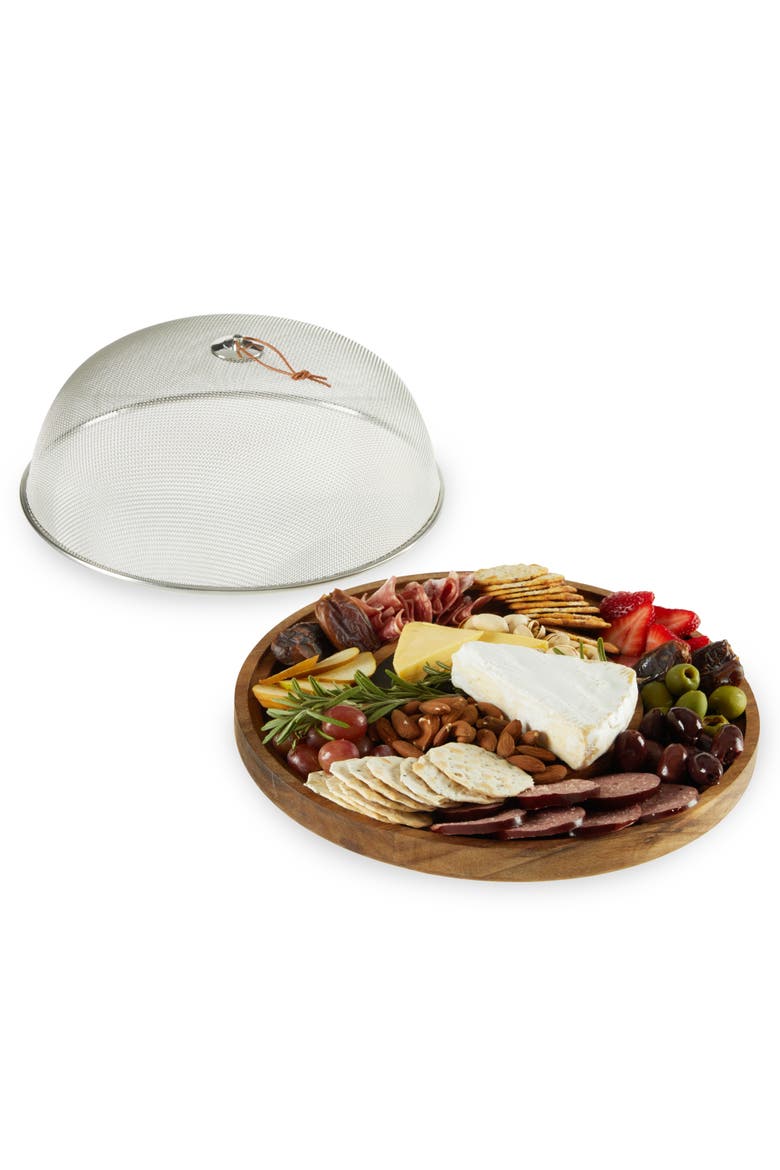 Modern Manor Cheese Board with Dome, Main, color, Brown
