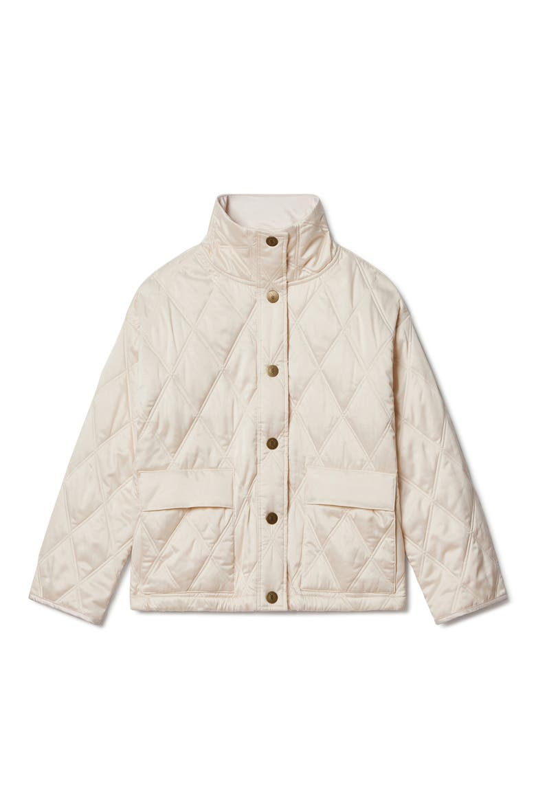 Dalston Water Repellent Quilted Jacket, Alternate, color, CREAM