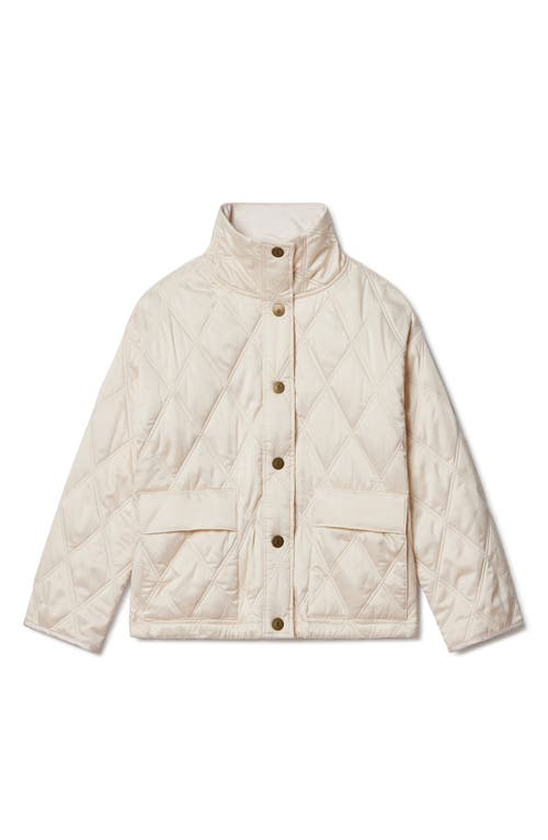 Rhone Dalston Water Repellent Quilted Jacket In White