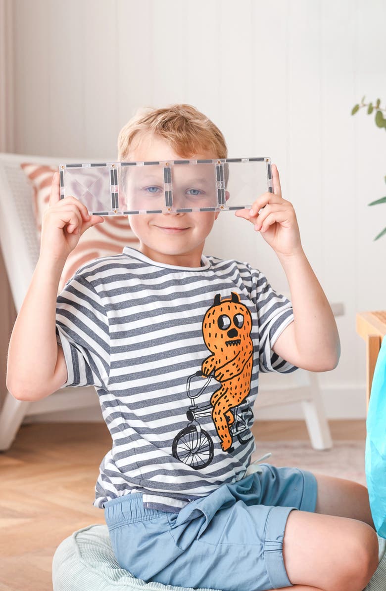 CONNETIX Kids
Clear Magnetic Tiles 12-Piece Rectangle Pack, Alternate, color, Clear