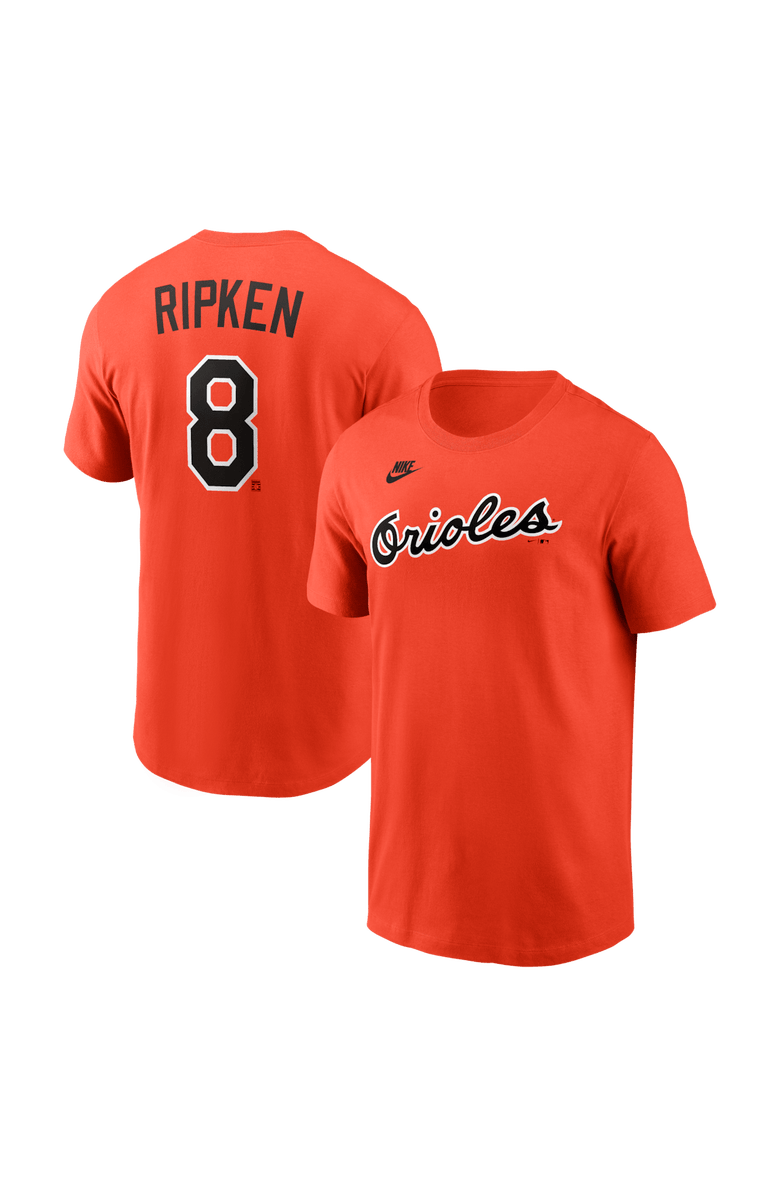 Nike Men's Nike Cal Ripken Jr. Orange Baltimore Orioles Cooperstown Collection Name & Number T-Shirt, Alternate, color, Orange