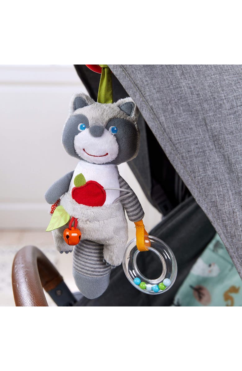 HABA Willie Raccoon Soft Dangling Figure for Crib, Stroller or Play Pen - Ages 6 Months and Up, Alternate, color, 