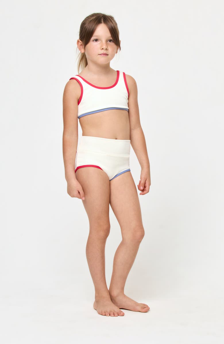 LSPACE Kids' Little L Mini Two-Piece Swimsuit, Main, color, Cream Pout