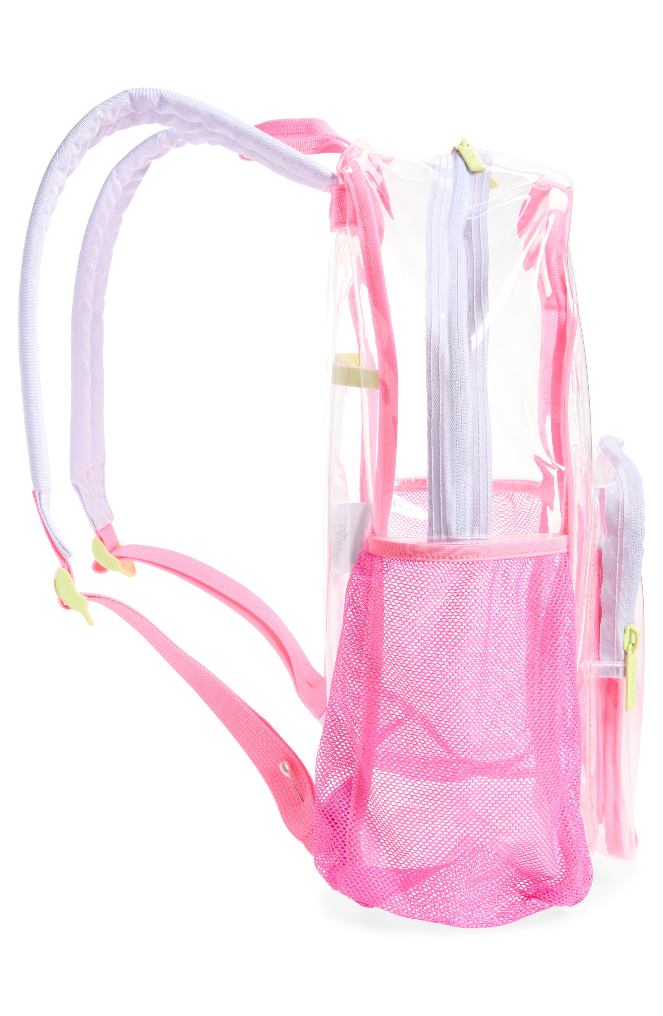 Hurley Kids' Transparent Backpack, Alternate, color, Polarized Pink