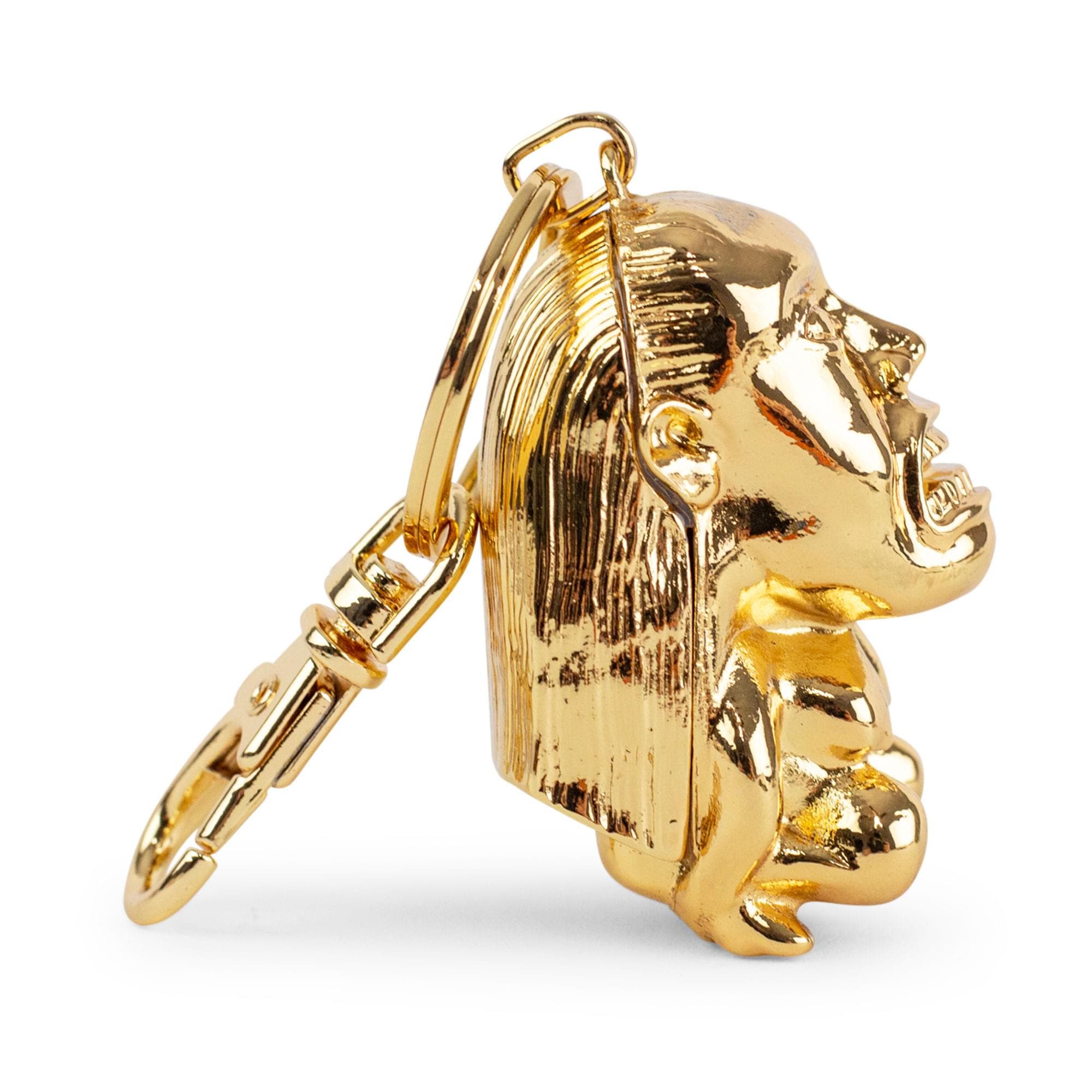 Toynk Indiana Jones and The Raiders Of The Lost Ark Golden Idol 3D Metal Keychain, Alternate, color, Gold