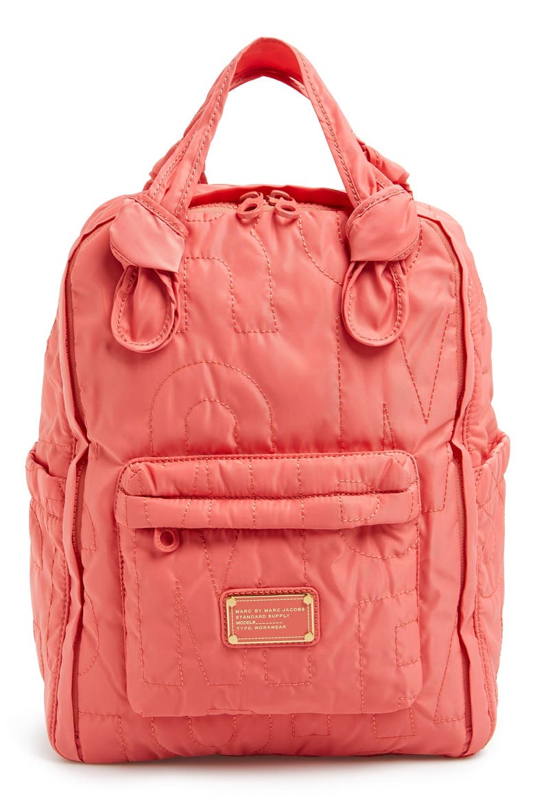 MARC BY MARC JACOBS 'Pretty Nylon' Knapsack, Main, color, ROSE BUSH