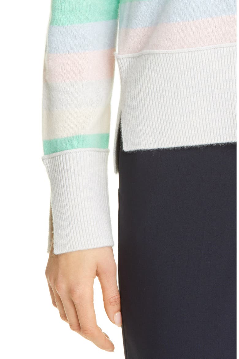 Stripe Cashmere Sweater, Alternate, color, STRIPE