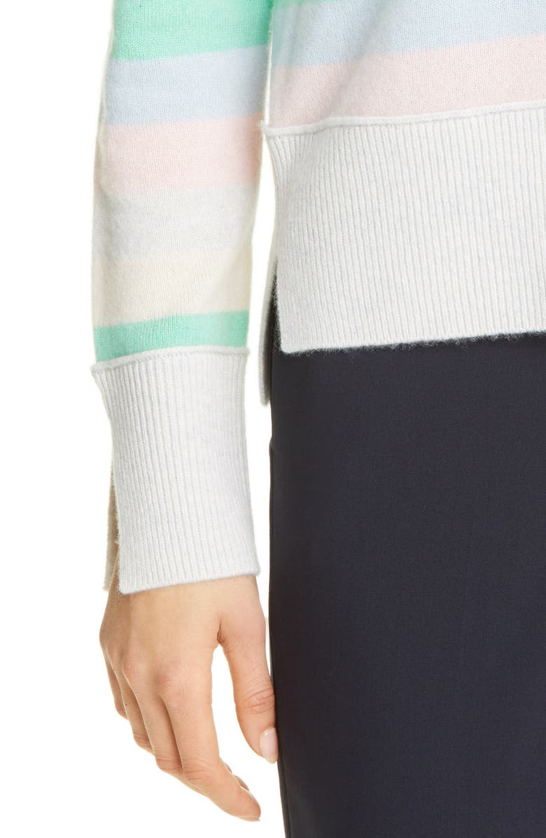 Club Monaco Stripe Cashmere Sweater, Alternate, color, 