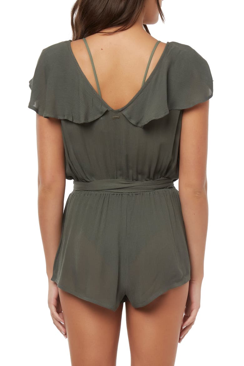 Dash Cover-Up Romper, Alternate, color, OLIVE