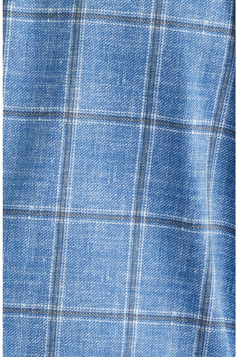 XC Flex® Pinnacle Light Blue Windowpane Check Knit Sport Coat, Alternate, color, BLUE / TAN SHADOW PLAID