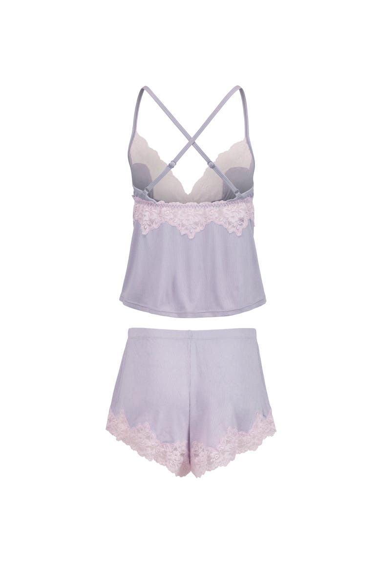 Lora Pajama Cami & Shorts Set, Alternate, color, Medium purple