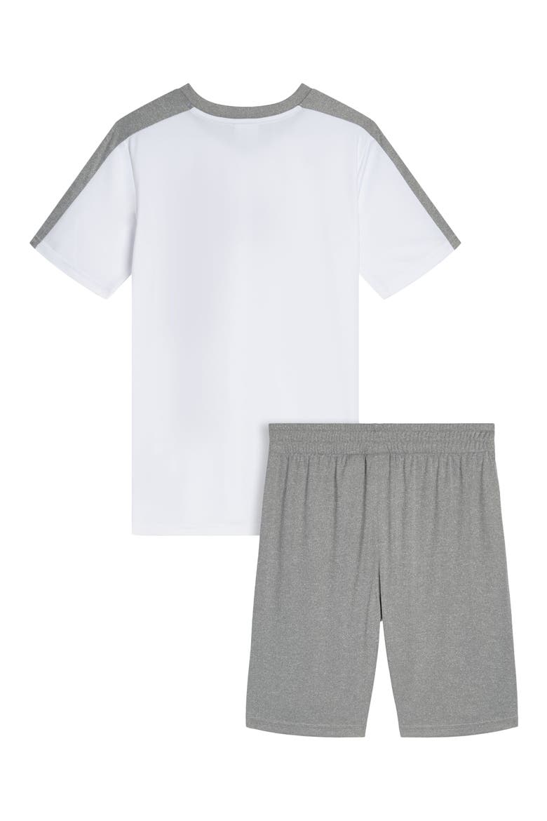 Kids' Logo Graphic T-Shirt & Shorts Set, Alternate, color, WHITE TRADITIONAL