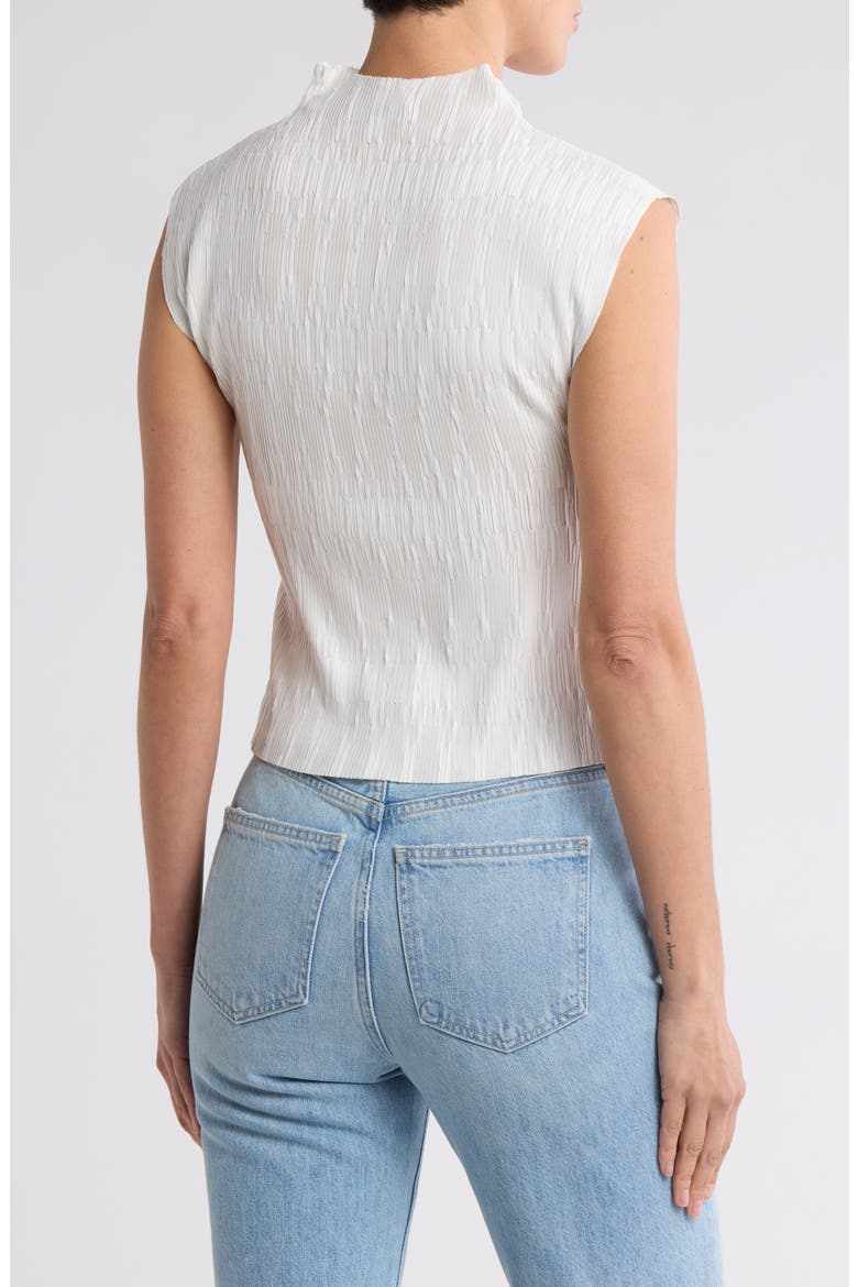Foxe Veronica Beard Foxe Plissé Sleeveless Top (Women) | Nordstromrack
