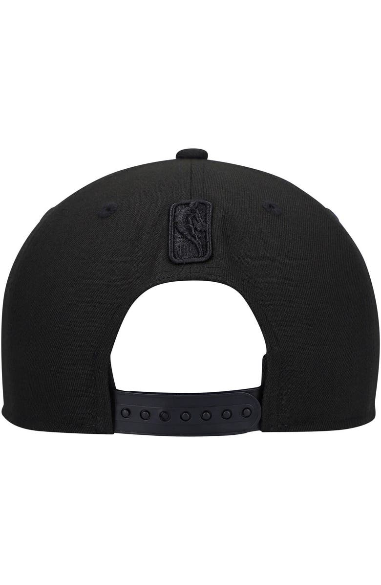 New Era Men's New Era Boston Celtics Black On Black 9FIFTY Snapback Hat, Alternate, color, 