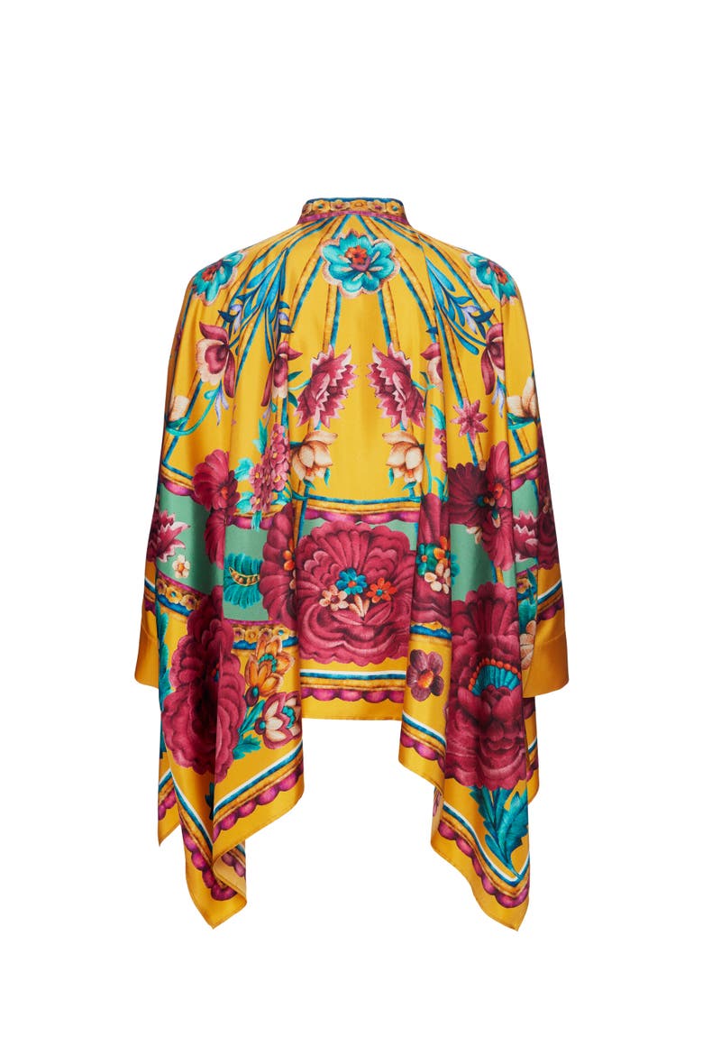 Foulard Shirt Zodiac Placée Marigold, Alternate, color, Zodiac Placée Marigold