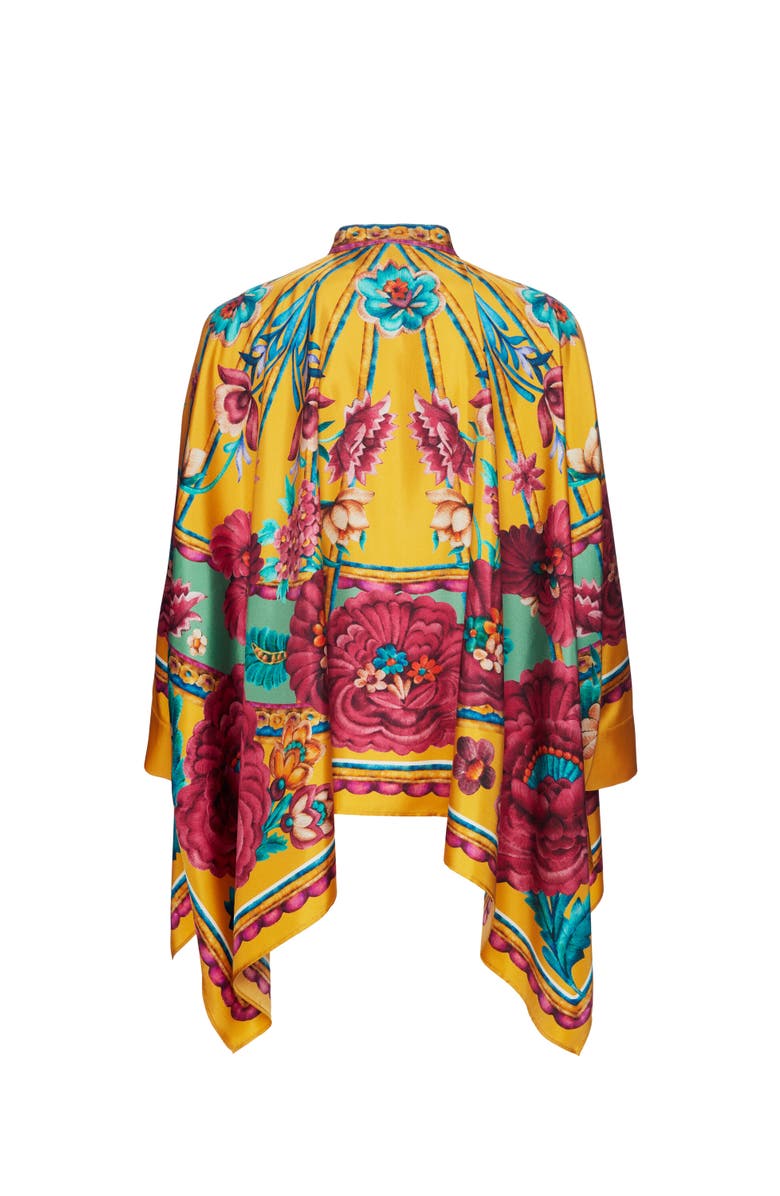 La DoubleJ Foulard Shirt Zodiac Placée Marigold, Alternate, color, Zodiac Placée Marigold
