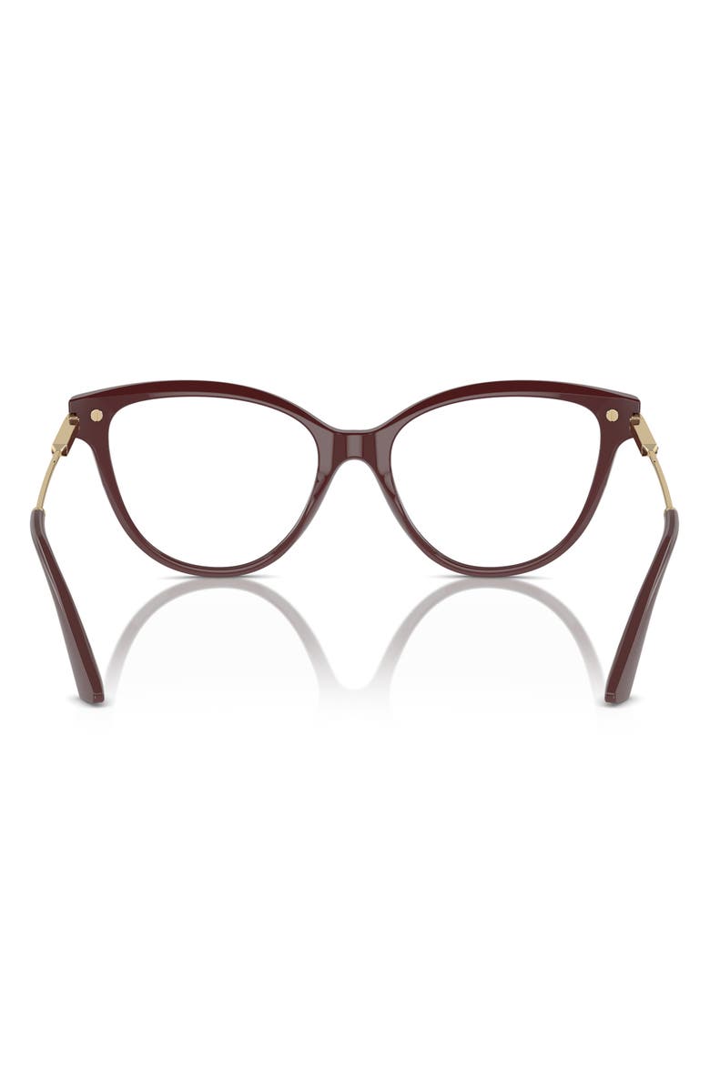 Jimmy Choo 52mm Cat Eye Optical Glasses, Alternate, color, Red / Demo Lens