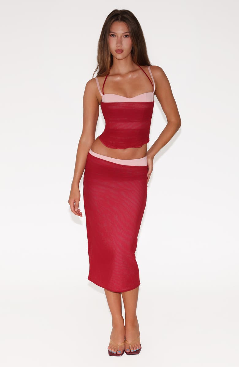 Tiger Mist Caline Midi Skirt, Alternate, color,