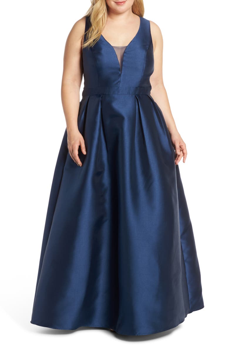 Chi Chi London Perla Back Cutout Evening Dress, Main, color, 