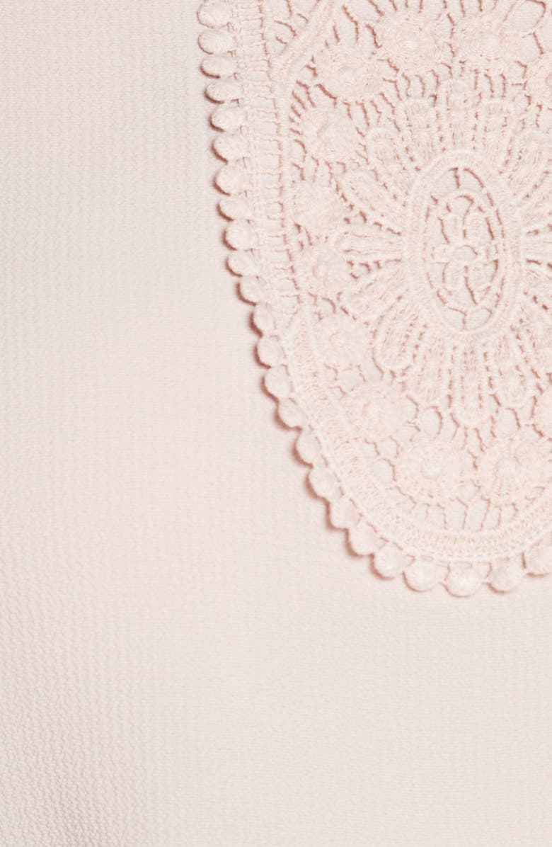 Halogen<sup>®</sup> Embroidered Lace Yoke Blouse, Alternate, color,