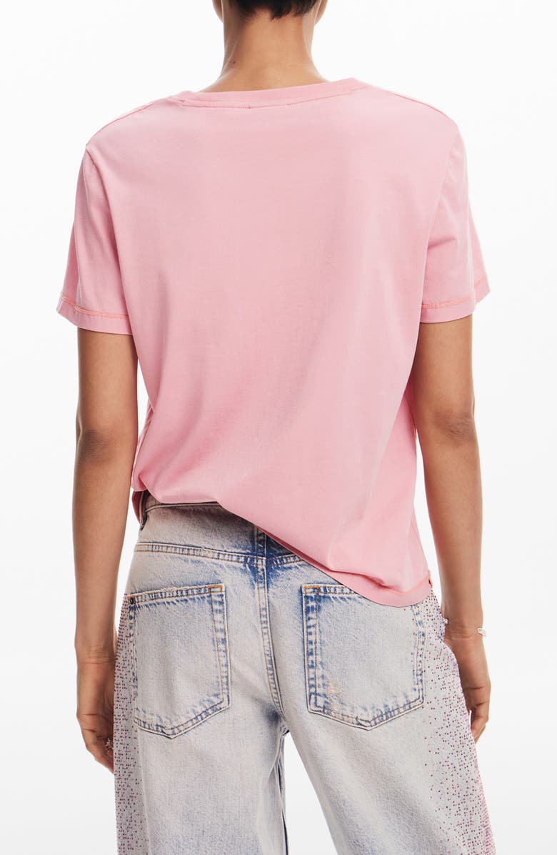 Desigual Brandy Embellished Cotton Graphic T-Shirt, Alternate, color, 